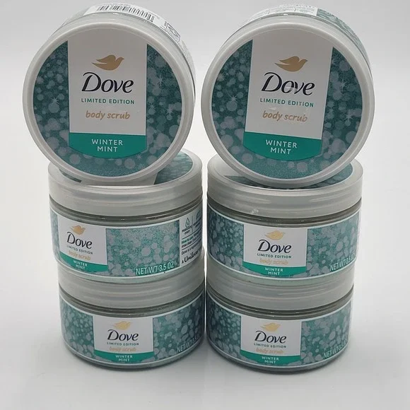 Lot of 6 Dove Winter Mint Body Scrub 3.5oz. Limited Edition - Picture 1 of 4